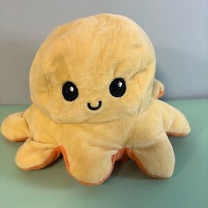 Moodinals Octopus Yellow & Orange, Kids Flippable Stuffed Animals, Mood Animals